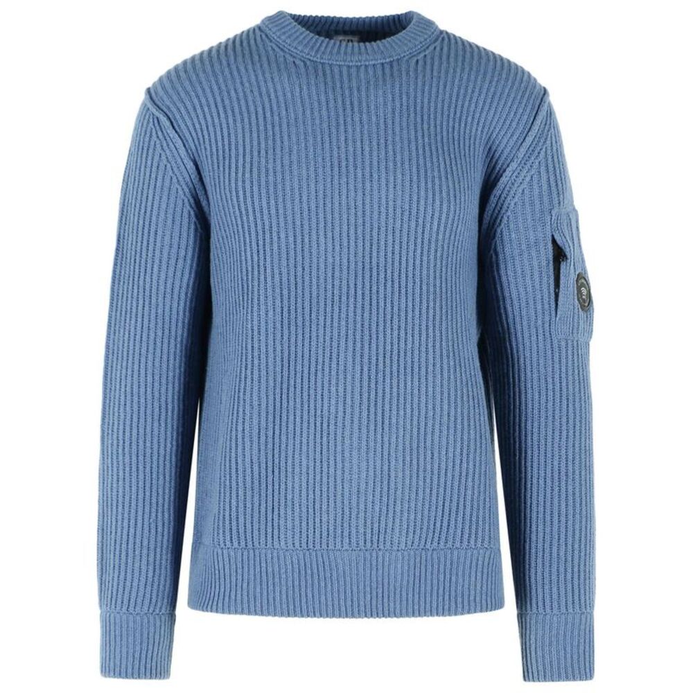 C.P. Company Blue Wool Blend Sweater Men Men